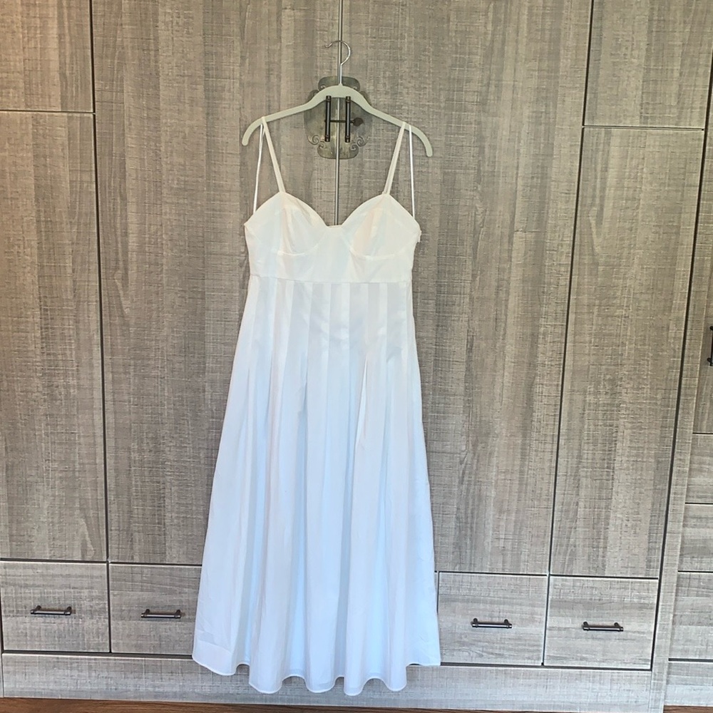 Zara‎ Poplin Midi Dress